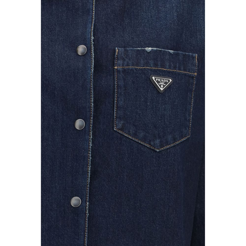 Prada Blue Cotton Denim Jacket | Regal Royce