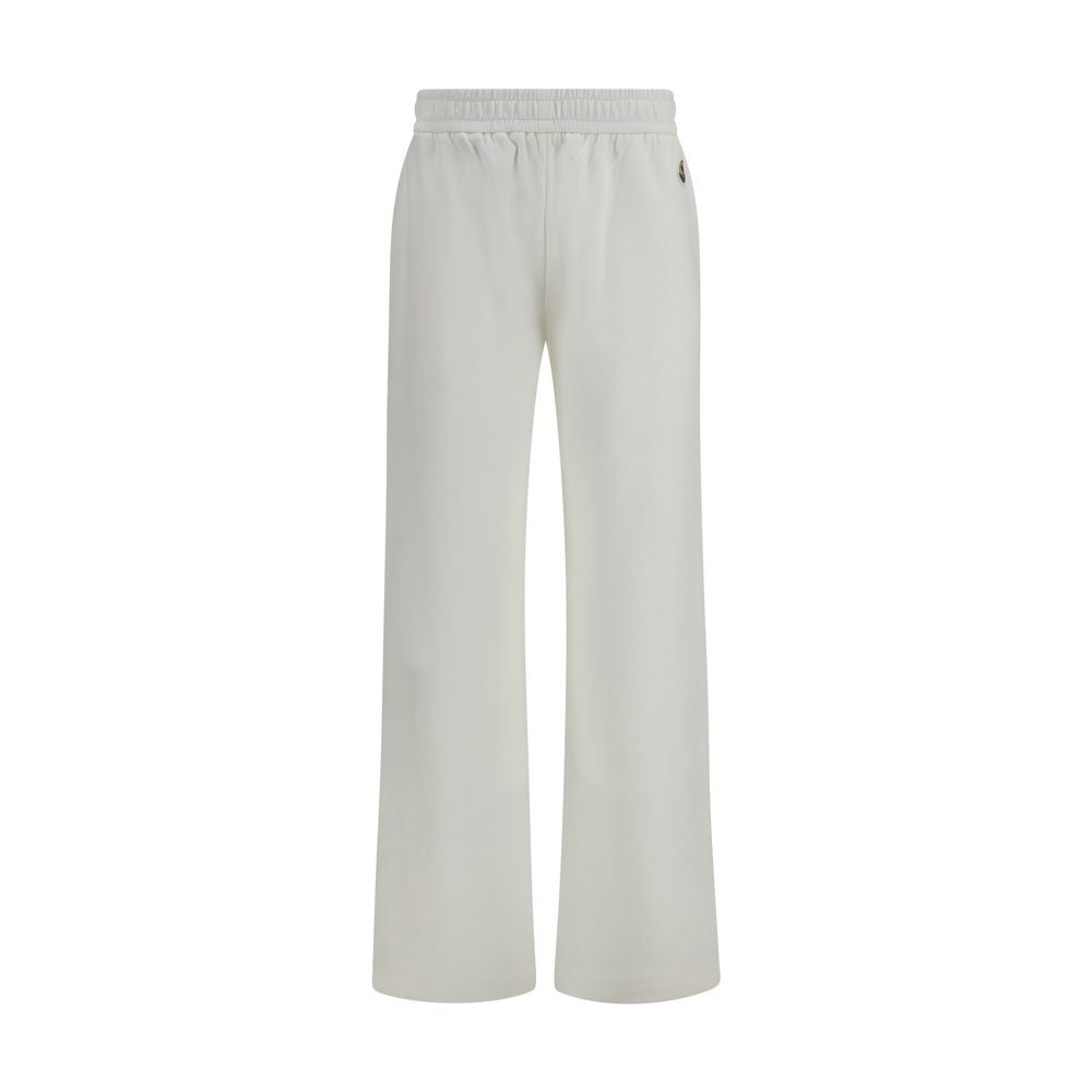 Moncler White Cotton Casual Pants | Regal Royce