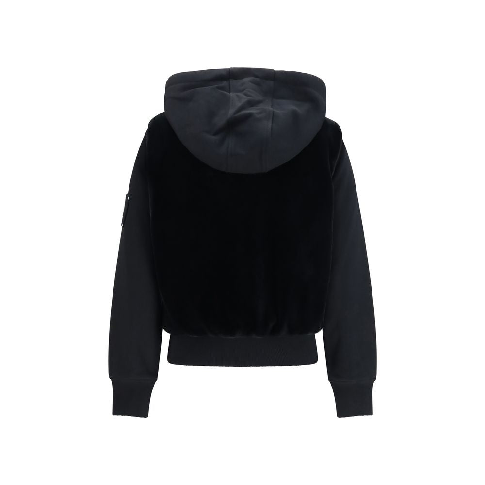 Moose Knuckles Black Cotton Sweatshirt | Regal Royce