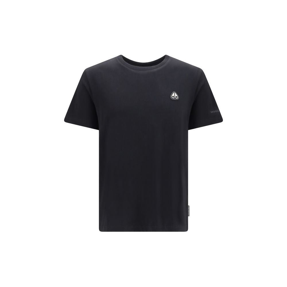 Moose Knuckles Black Cotton T-Shirt | Regal Royce
