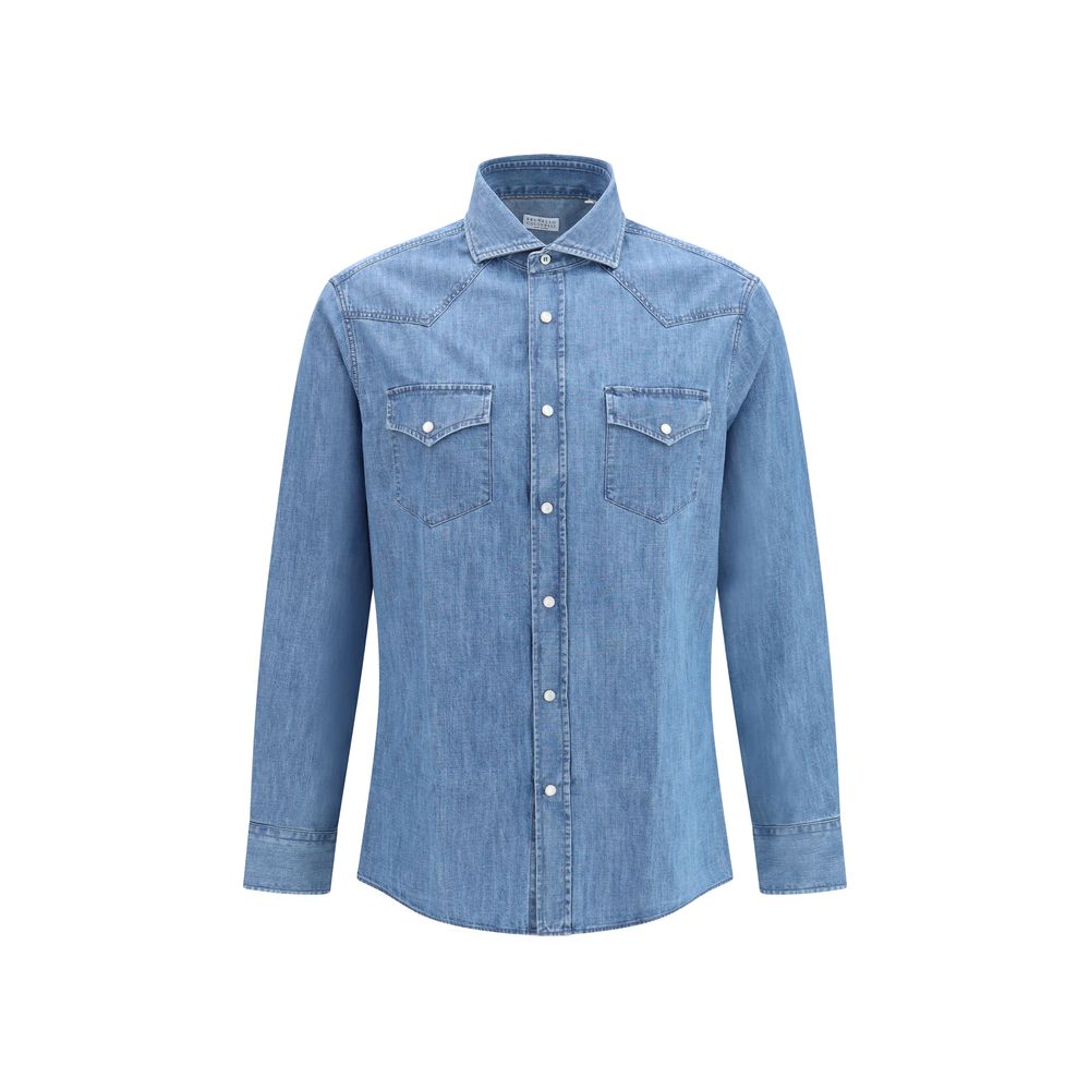 Brunello Cucinelli Blue Denim Shirt | Regal Royce