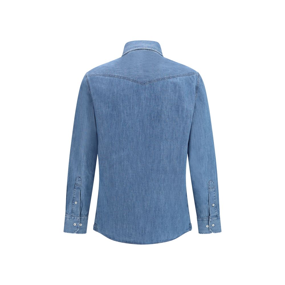 Brunello Cucinelli Blue Denim Shirt | Regal Royce