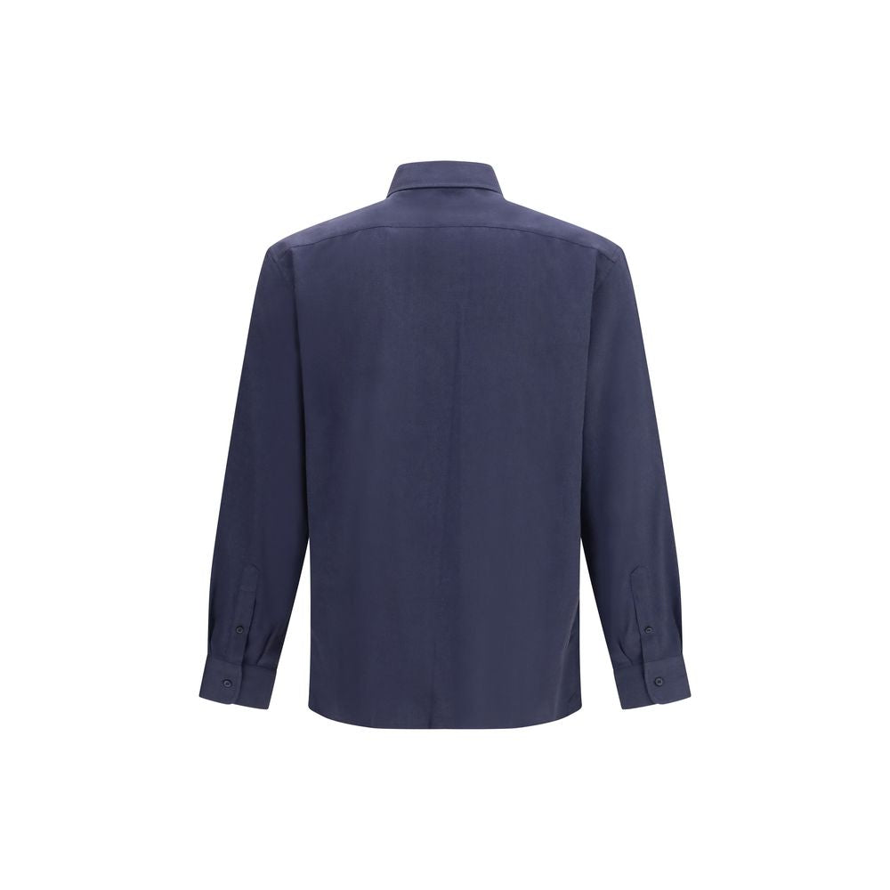 Brunello Cucinelli Blue Cotton Dress Shirt | Regal Royce