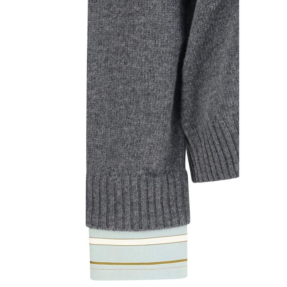 Prada Gray Wool Oves Aries Sweatshirt | Regal Royce