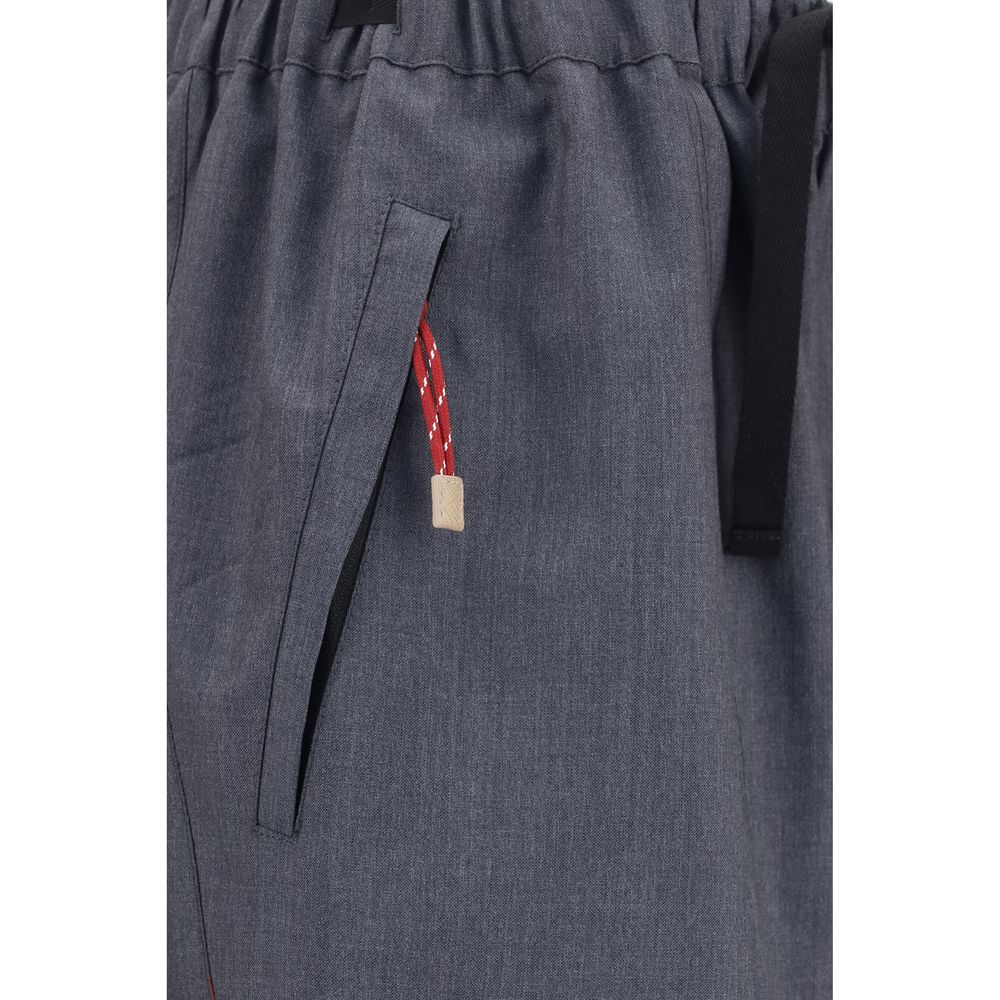 Prada Gray Wool Oves Aries Casual Pants | Regal Royce