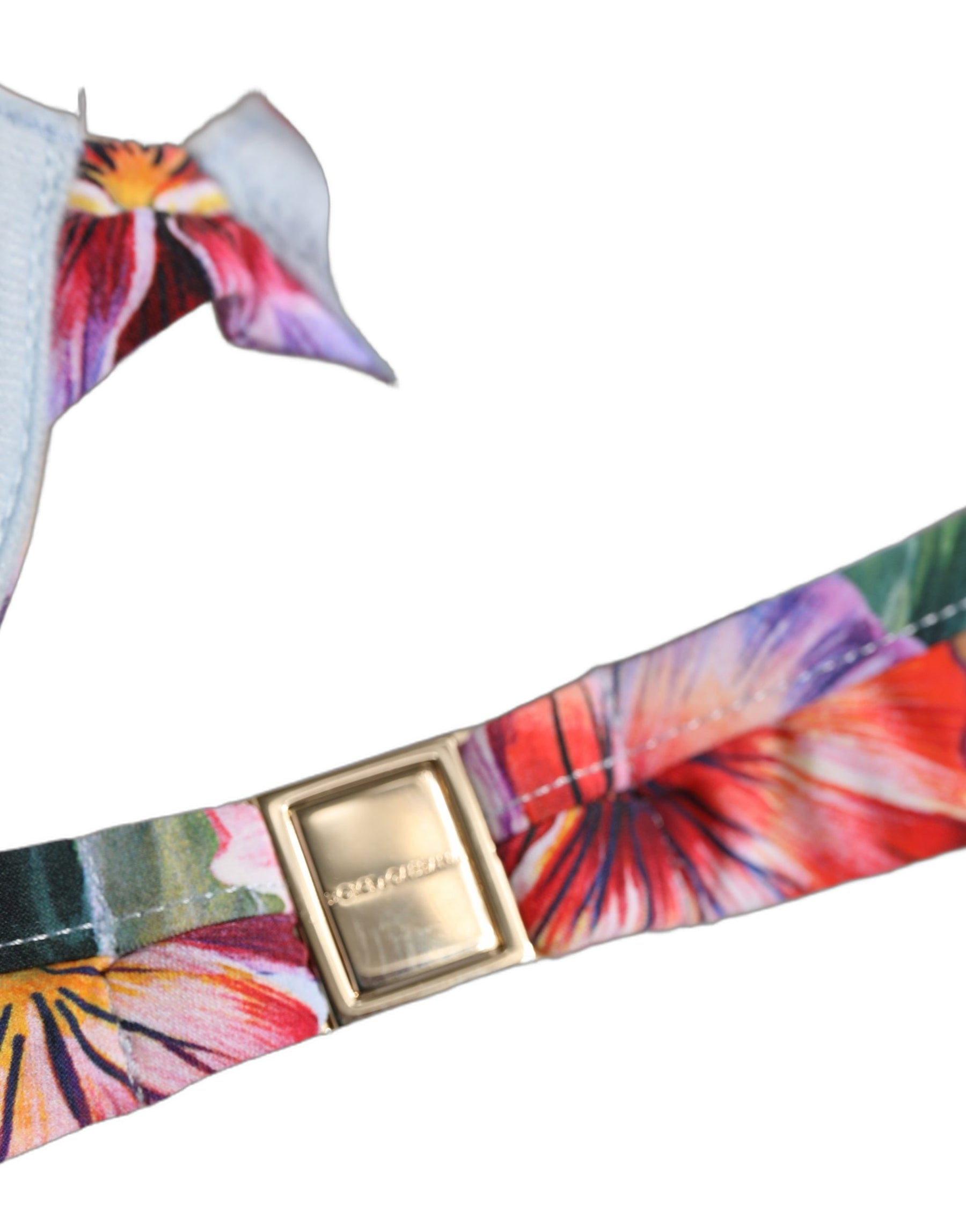 Dolce & Gabbana Top Multicolor Floral Print Beachwear Bikini | Regal Royce