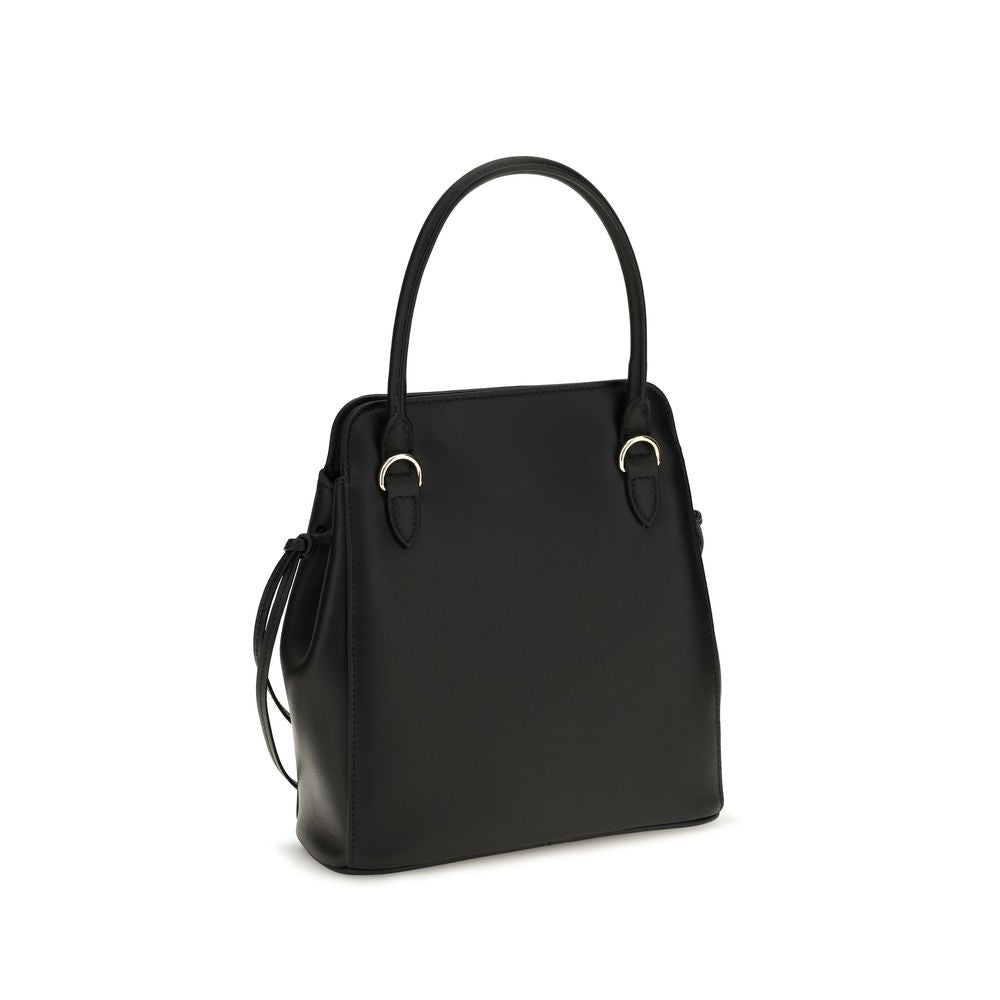 Prada Black Calf Leather Bos Taurus Shoulder Bag | Regal Royce