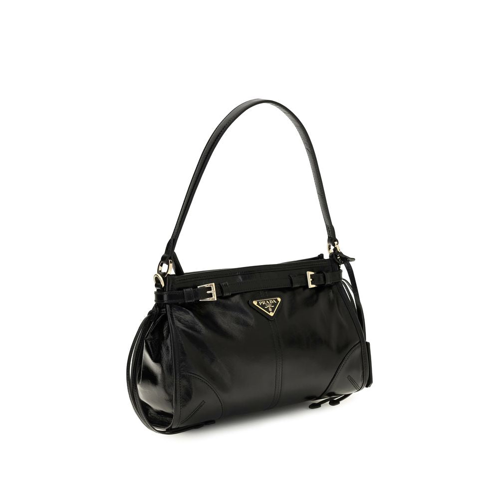 Prada Black Calf Leather Bos Taurus Handbag | Regal Royce