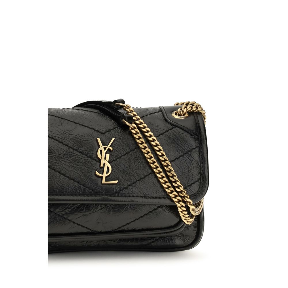 Saint Laurent Black Calf Leather Bos Taurus Shoulder Bag | Regal Royce