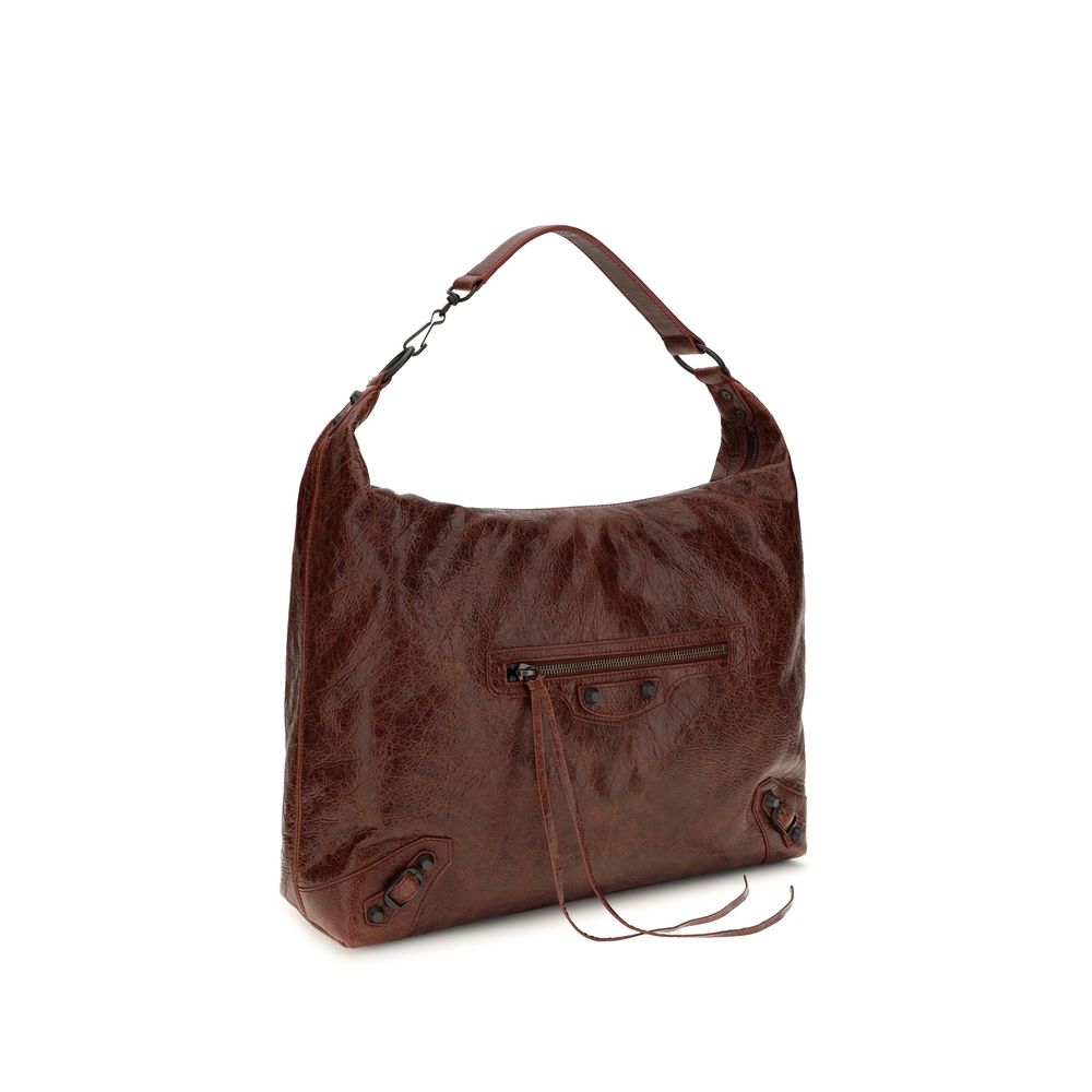Balenciaga Bordeaux Lamb Ovis Aries Aries Shoulder Bag | Regal Royce