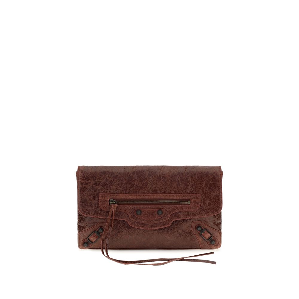 Balenciaga Bordeaux Lamb Ovis Aries Aries Clutch Bag | Regal Royce