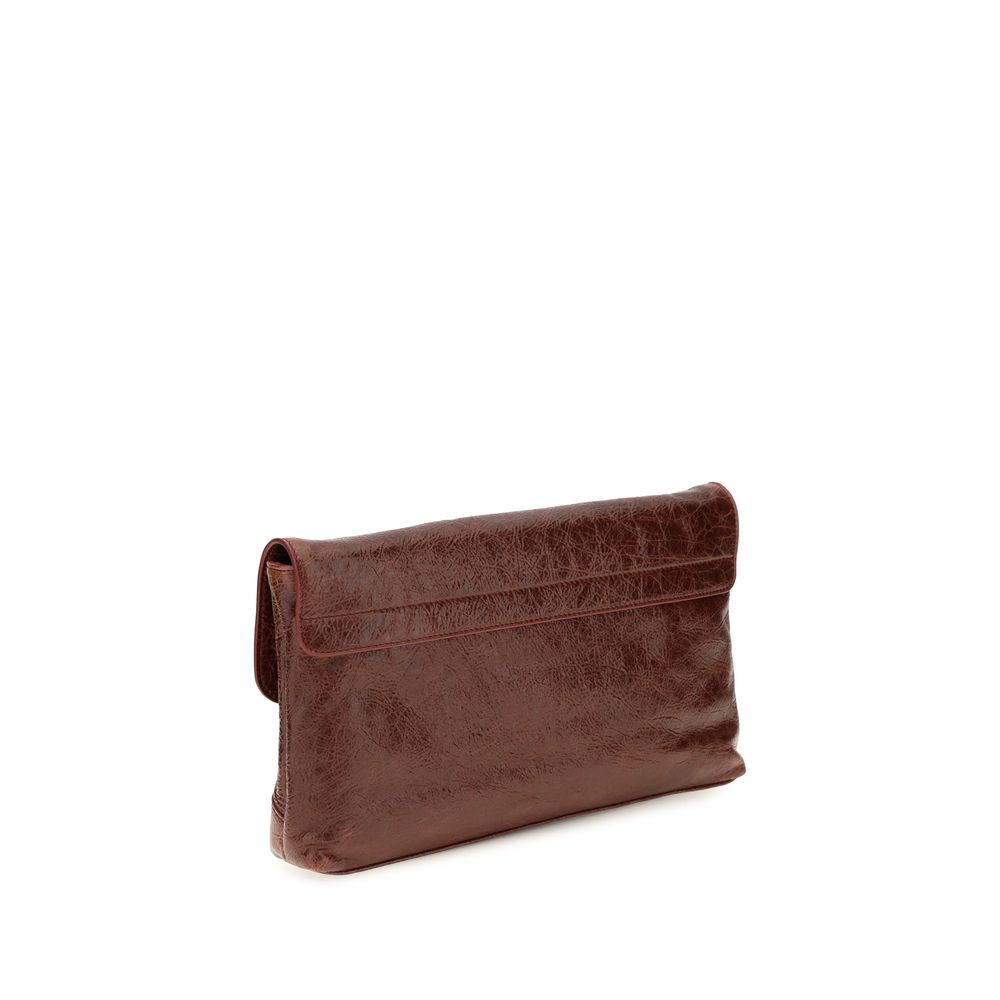 Balenciaga Bordeaux Lamb Ovis Aries Aries Clutch Bag | Regal Royce