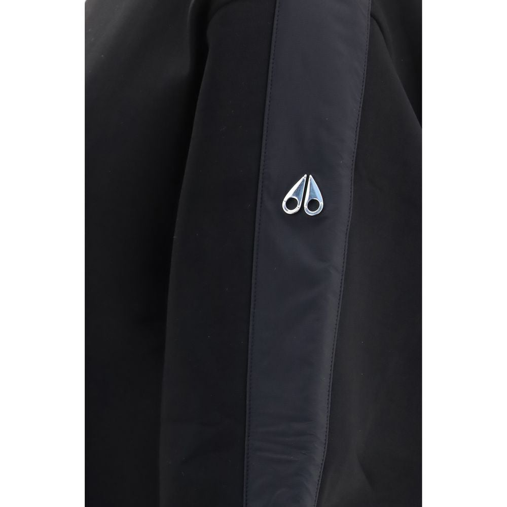 Moose Knuckles Black Cotton Sweatshirt | Regal Royce