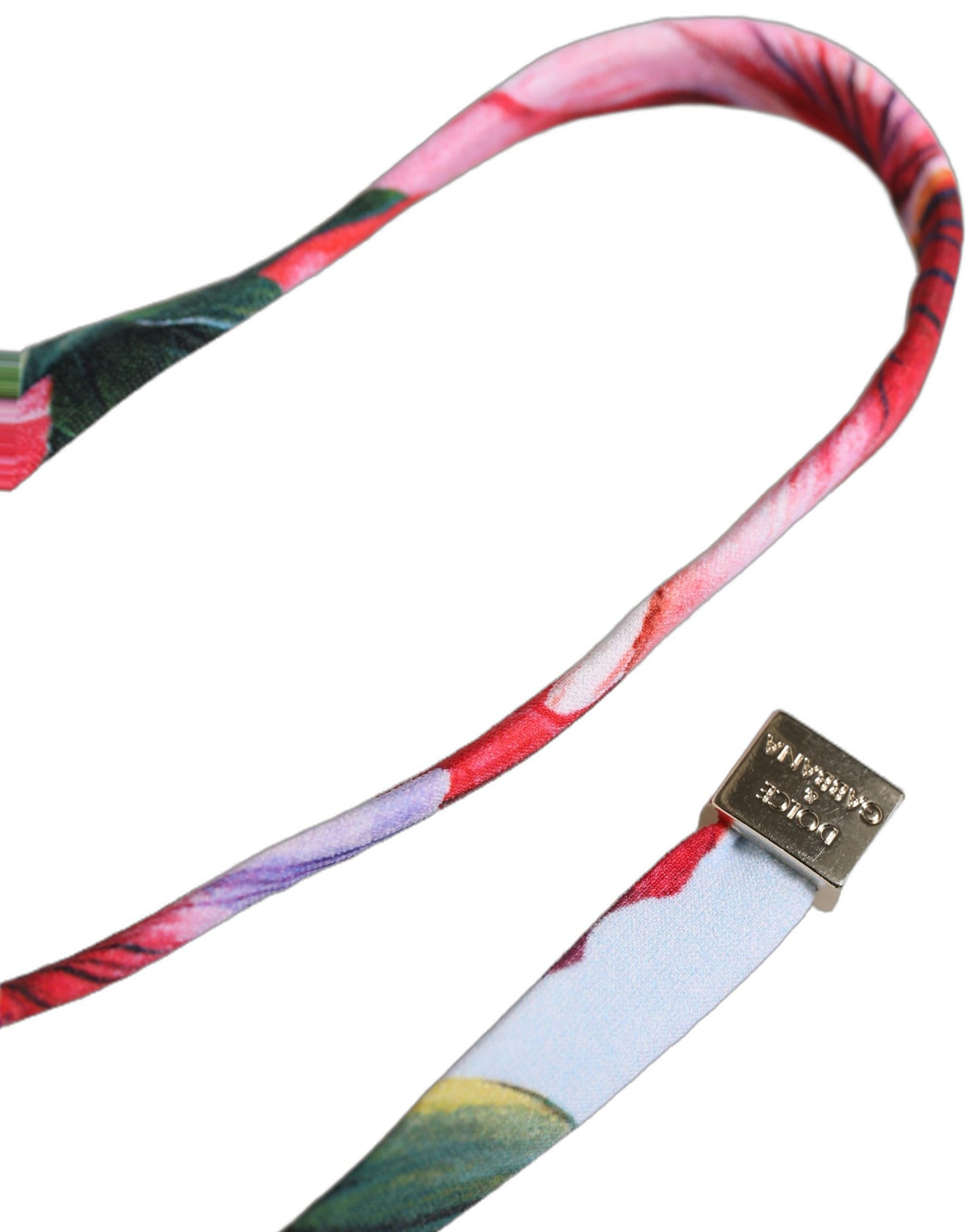 Dolce & Gabbana Multicolor Floral Triangle Beachwear Bikini Top | Regal Royce