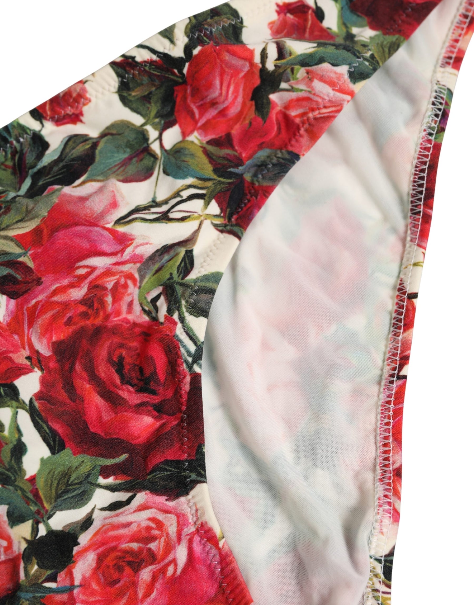 Dolce & Gabbana Multicolor Floral Print Beachwear Bikini Bottom | Regal Royce