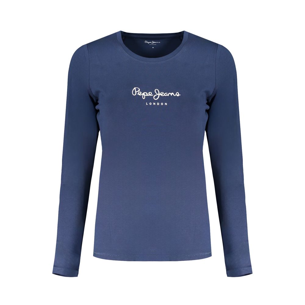 Pepe Jeans Blue Cotton Women's T-Shirt | Regal Royce