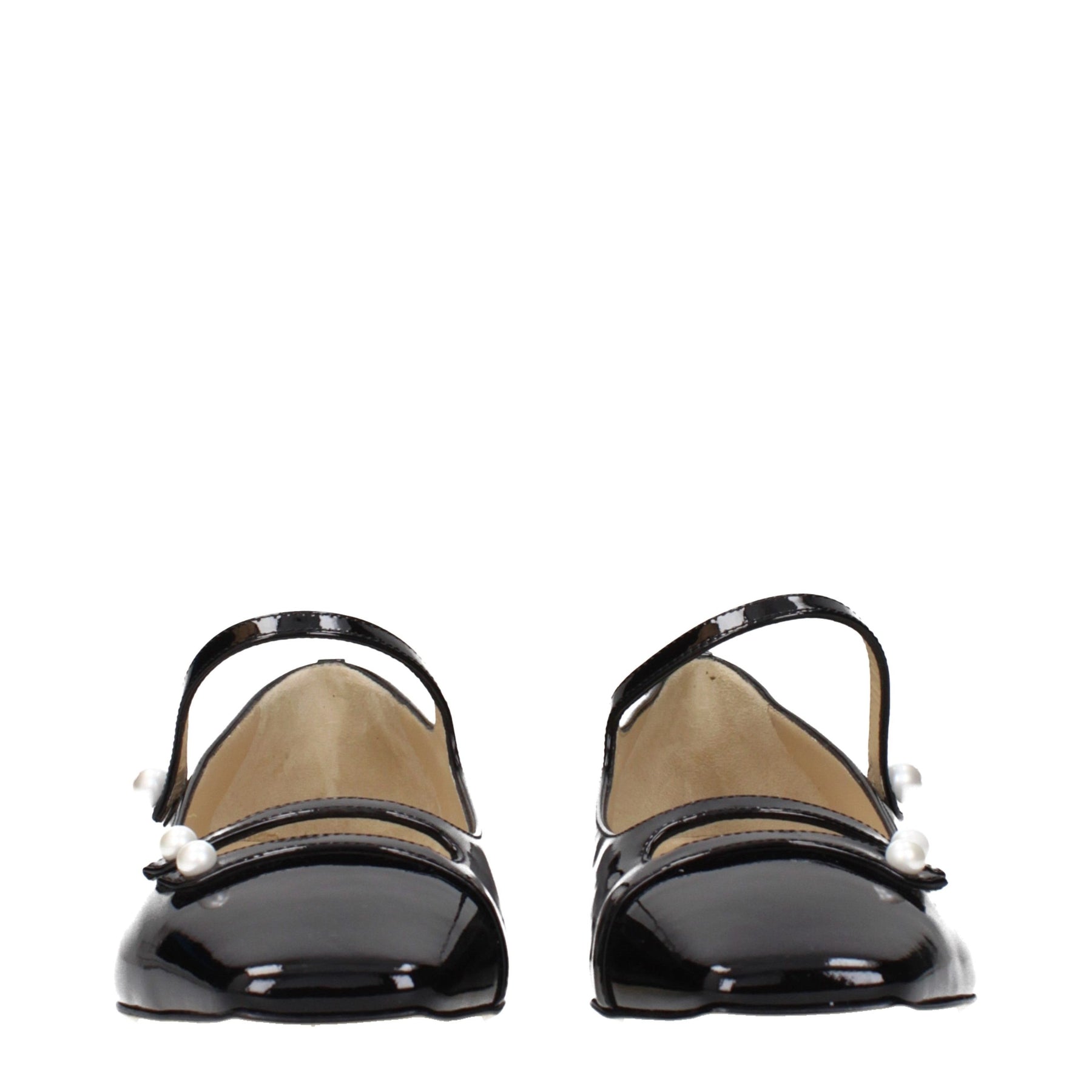 Jimmy Choo Black Leather Ballet Flats | Regal Royce