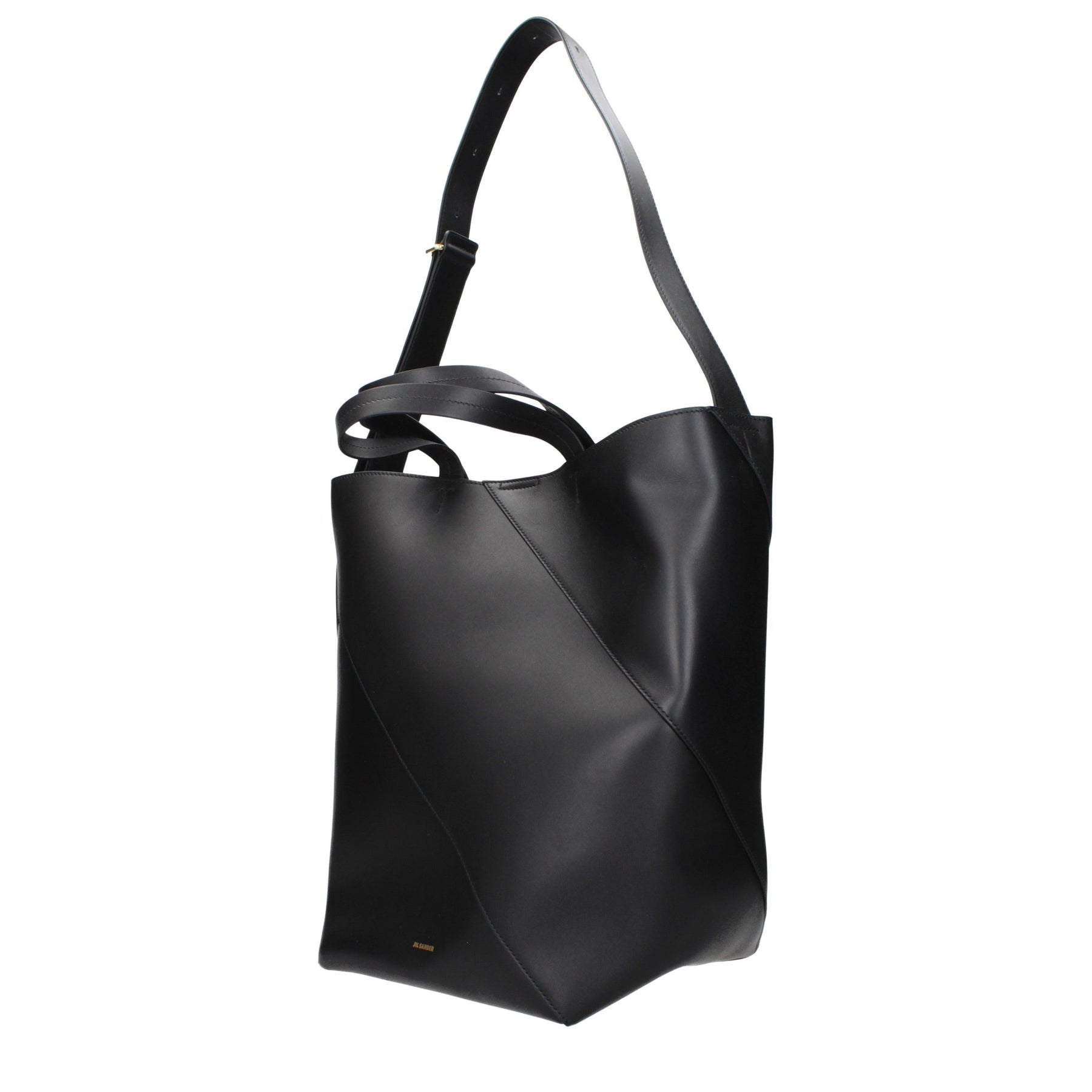 Jil Sander Black Leather Crossbody Bag | Regal Royce
