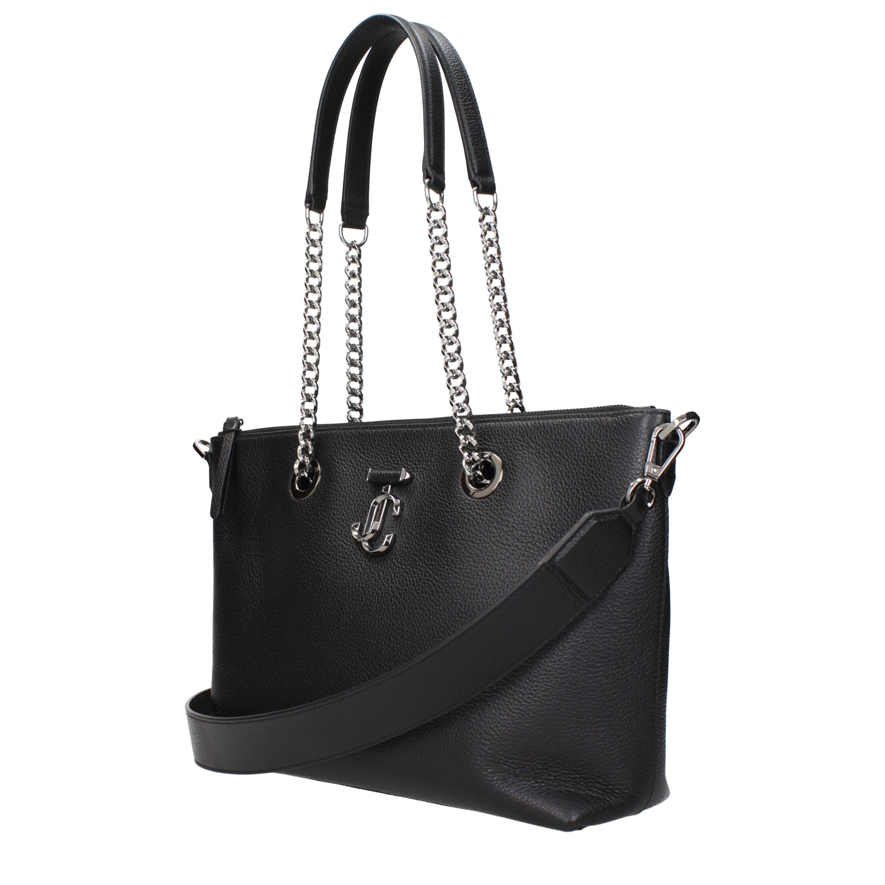 Jimmy Choo Black Leather Shoulder Bag | Regal Royce