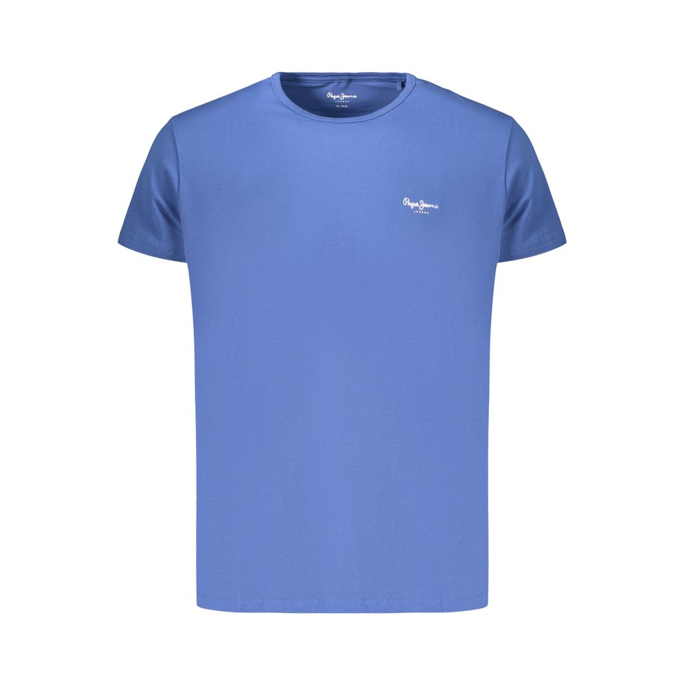 Pepe Jeans Blue Cotton Men's T-Shirt | Regal Royce