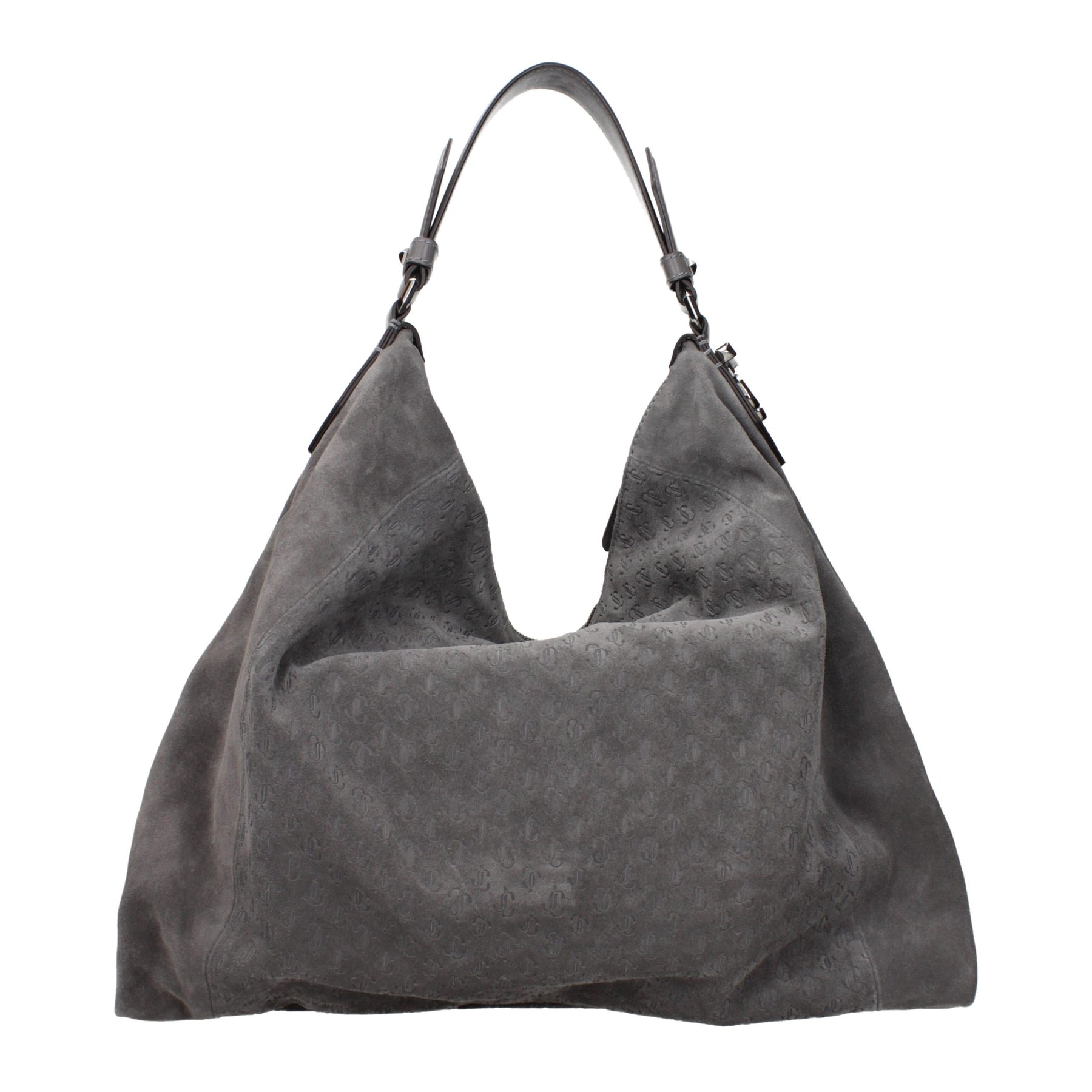 Jimmy Choo Gray Leather Shoulder Bag | Regal Royce