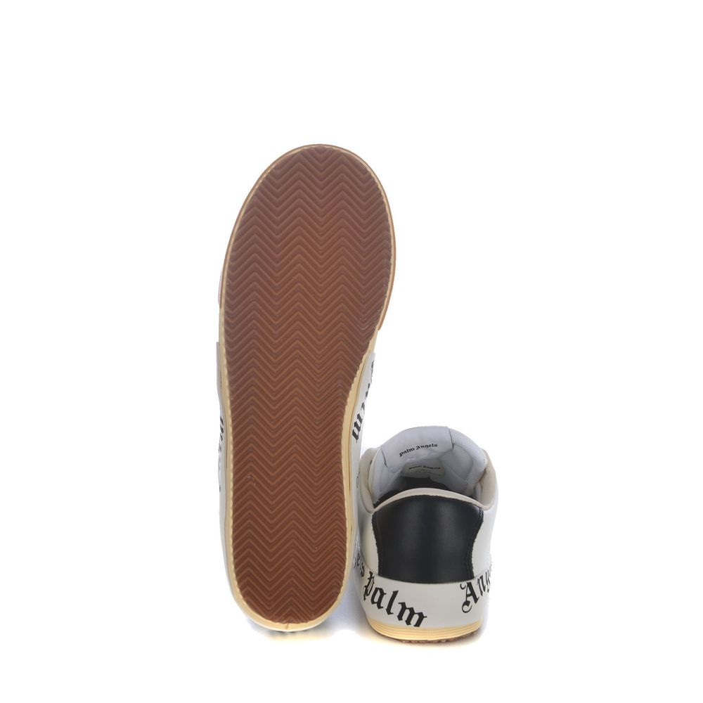 Palm Angels Beige Calfskin Low Top Sneakers | Regal Royce