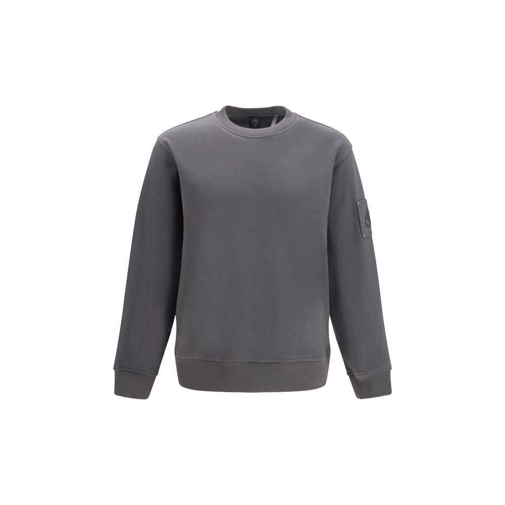 Moose Knuckles Gray Cotton Sweatshirt | Regal Royce