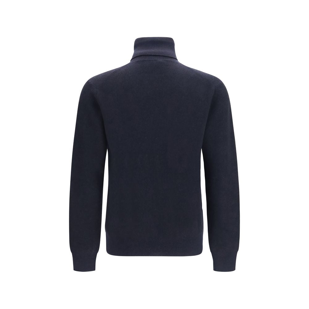 Brioni Blue Cashmere Turtleneck | Regal Royce