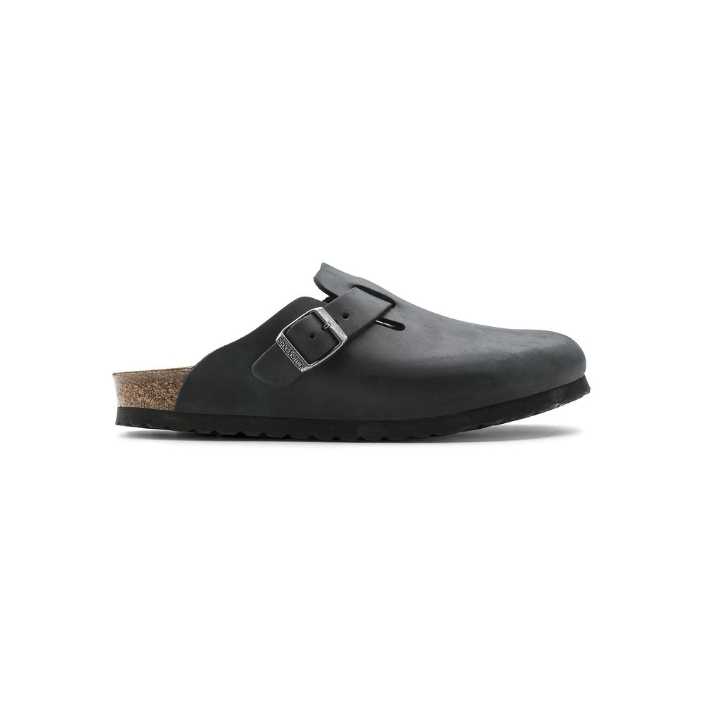 Birkenstock Black Synthetic Mules | Regal Royce