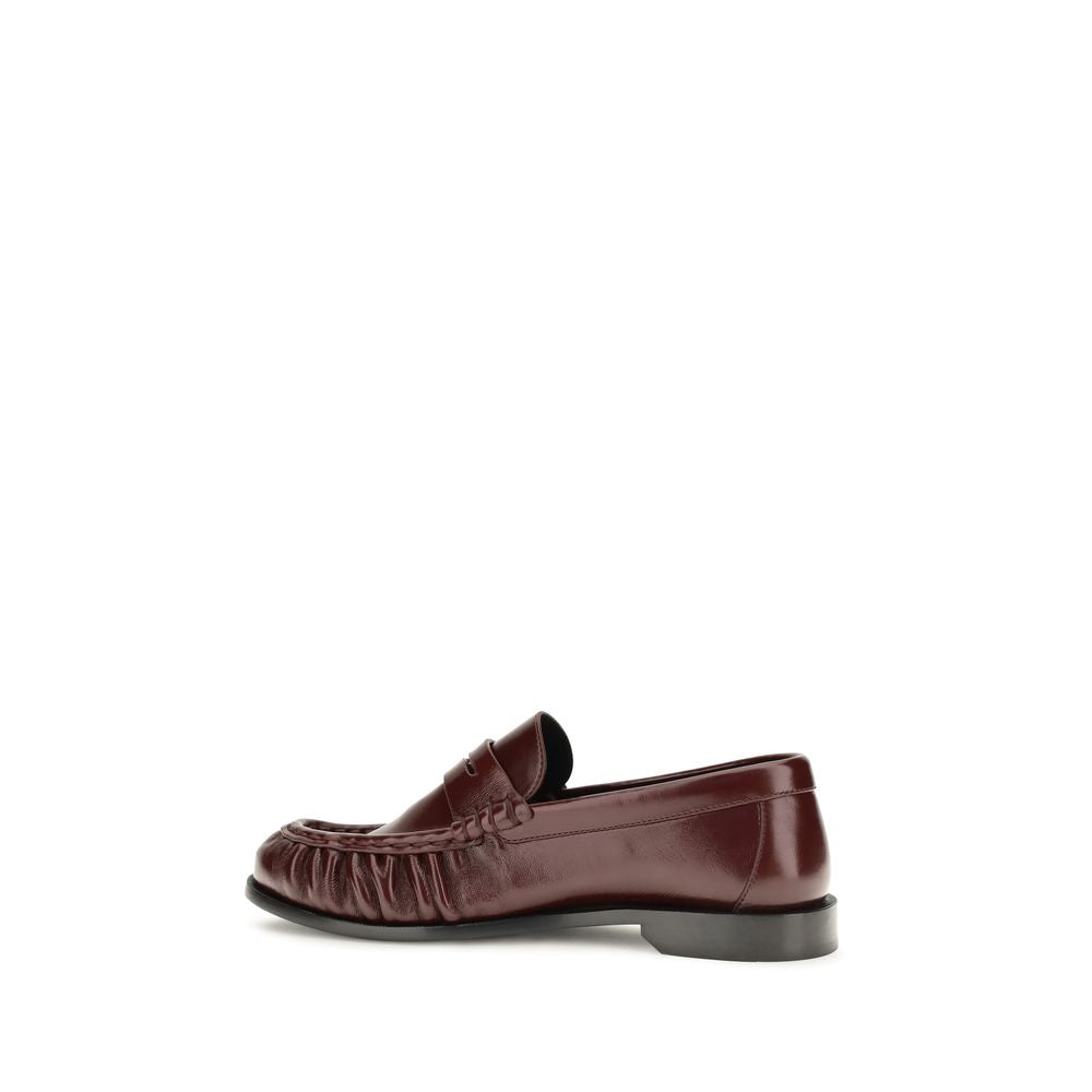Saint Laurent Bordeaux Lamb Ovis Aries Aries Slip-On Loafers | Regal Royce