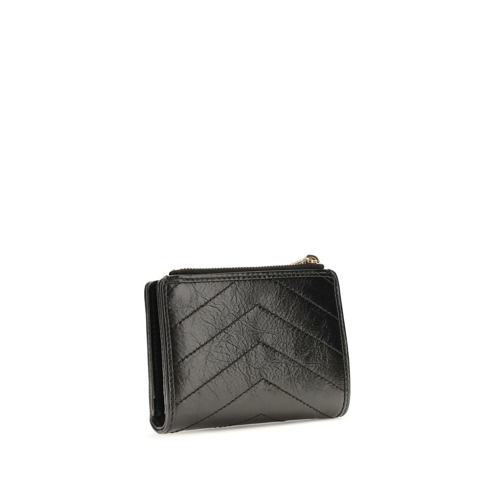 Saint Laurent Black Calf Leather Bos Taurus Wallet | Regal Royce