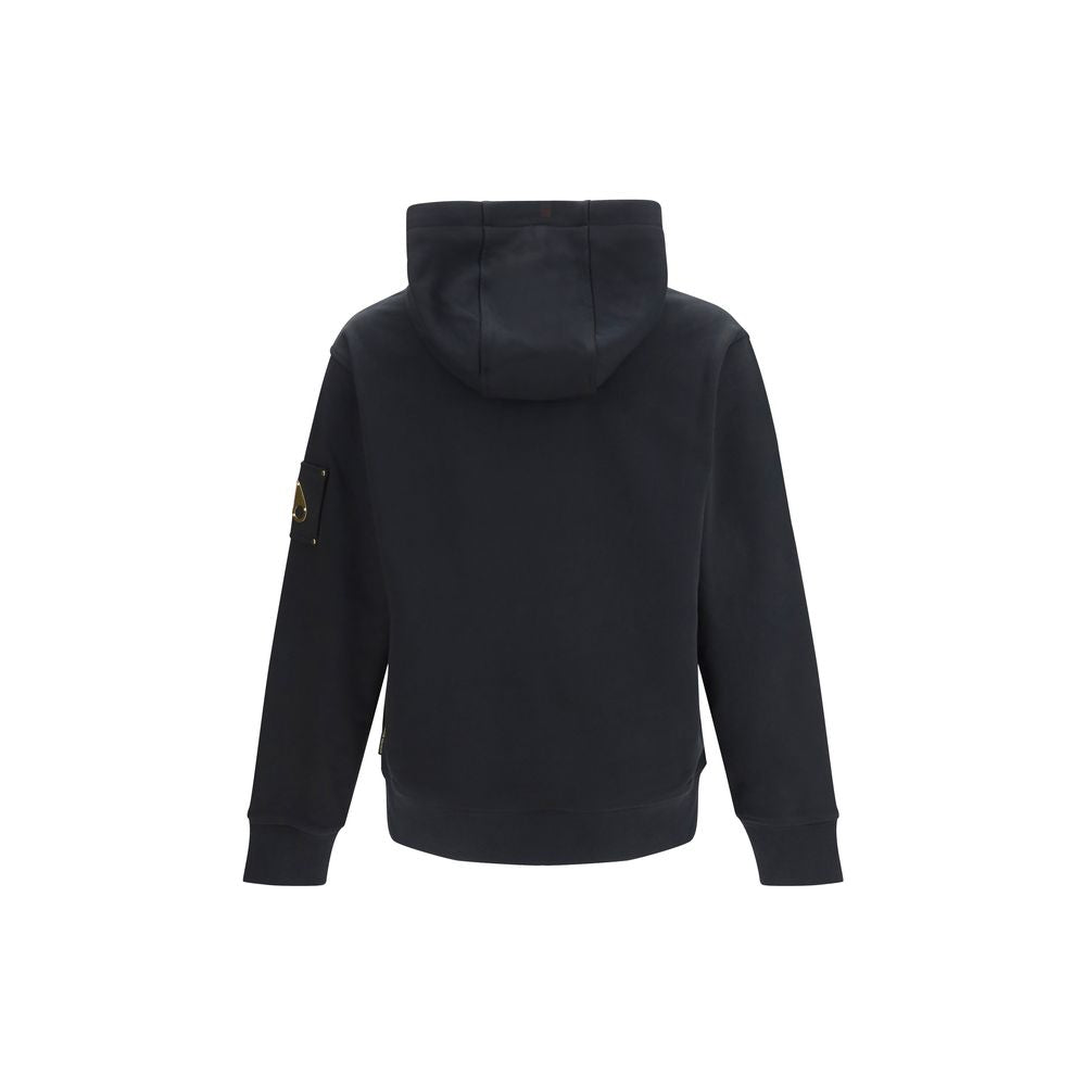 Moose Knuckles Black Cotton Sweatshirt | Regal Royce
