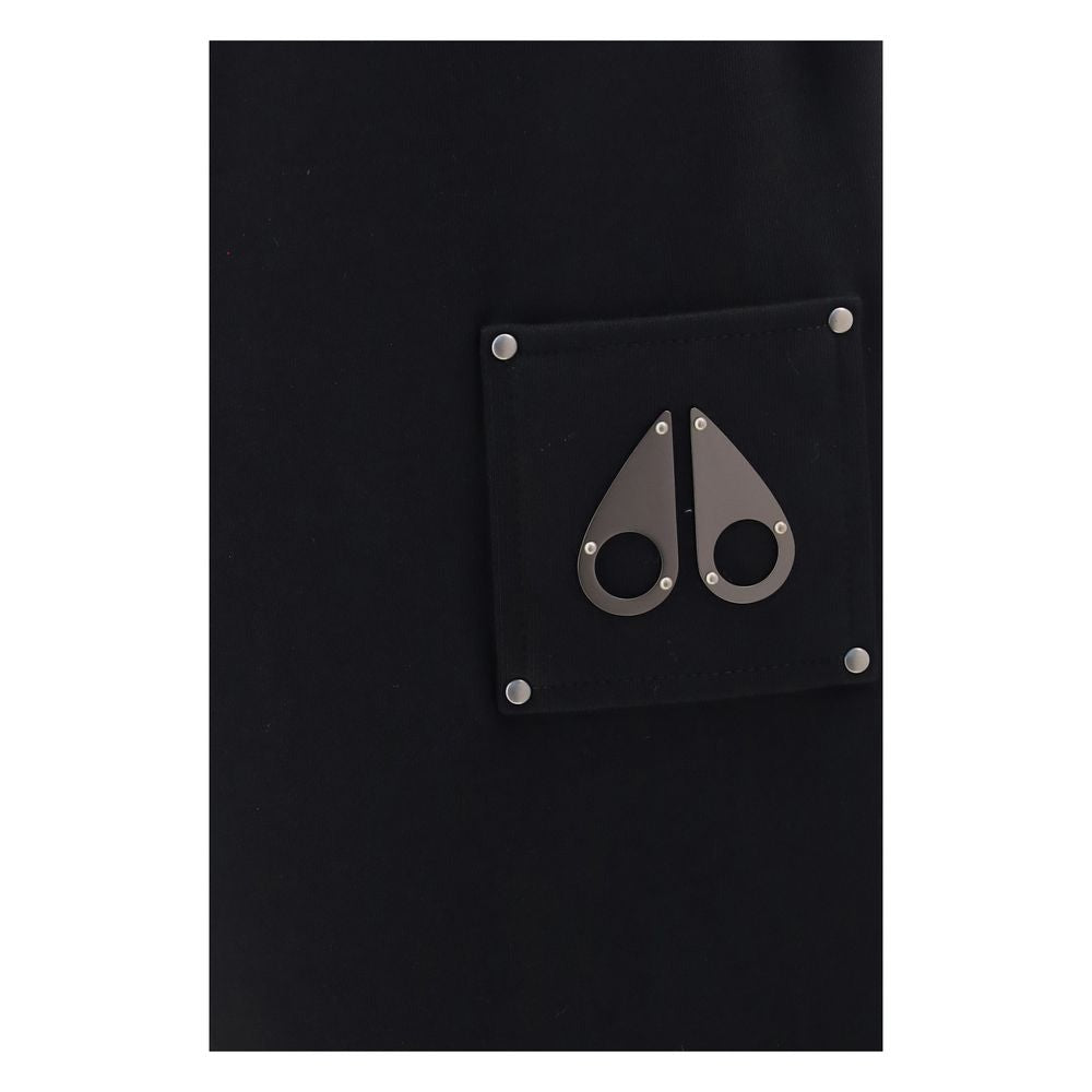 Moose Knuckles Black Cotton Casual Pants | Regal Royce