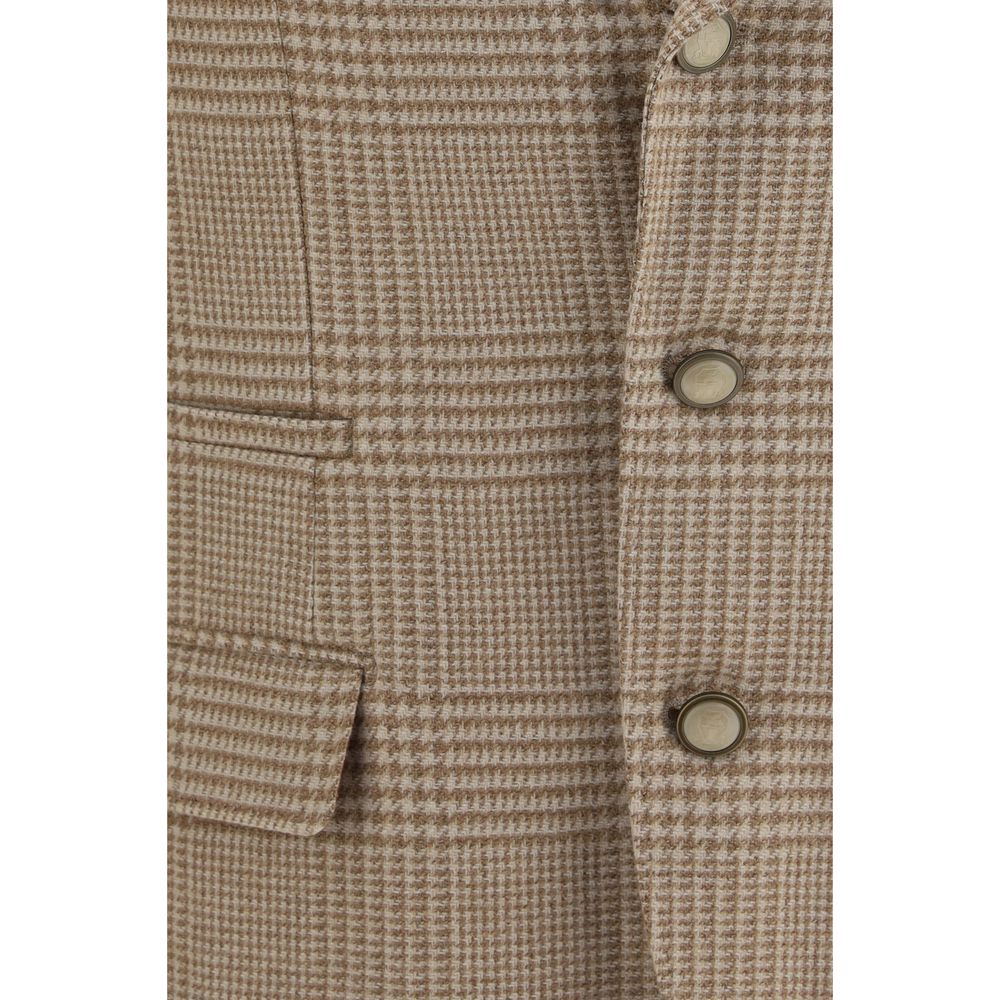Brunello Cucinelli Beige Cotton Blazer | Regal Royce