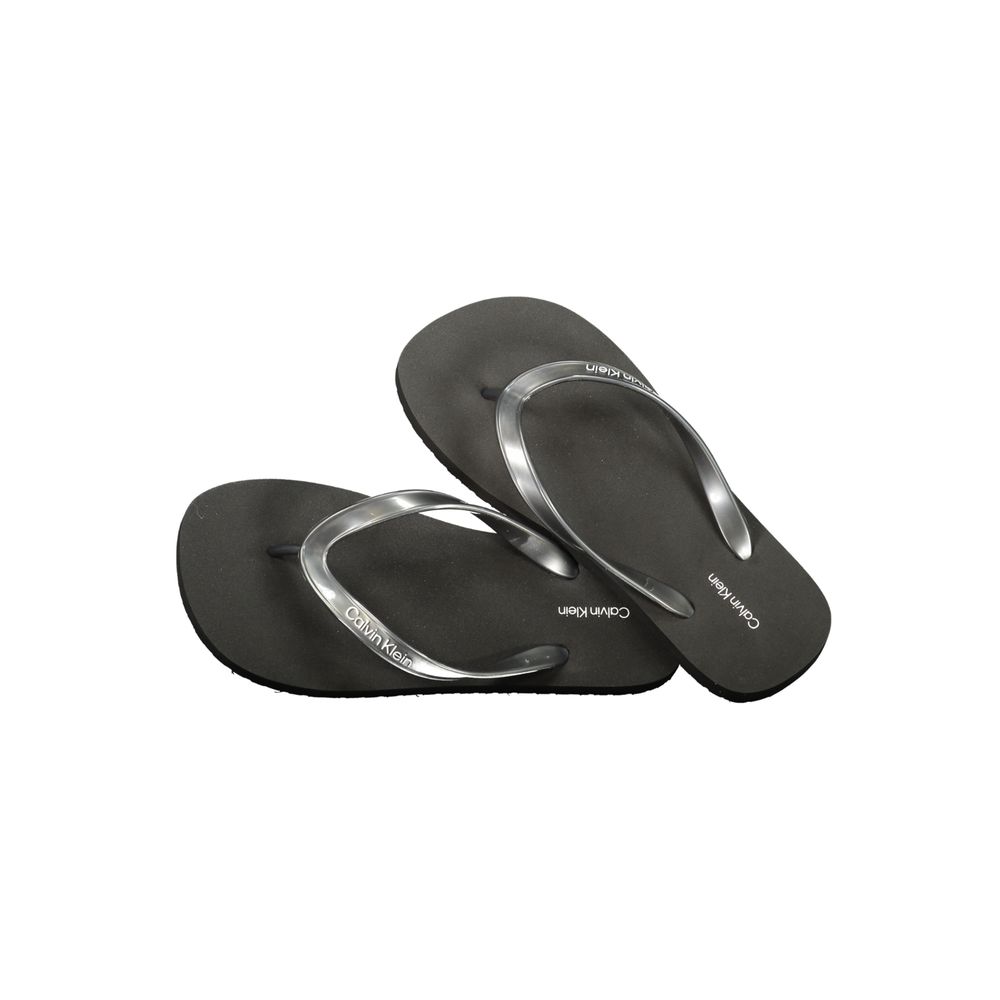 Calvin Klein Black Polyurethane Women Sandal | Regal Royce