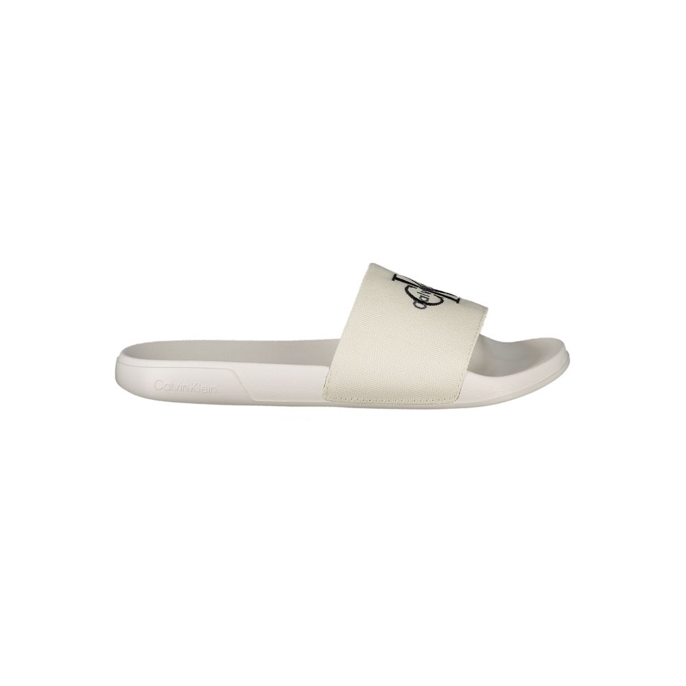 Calvin Klein White Polyester Women's Slipper | Regal Royce
