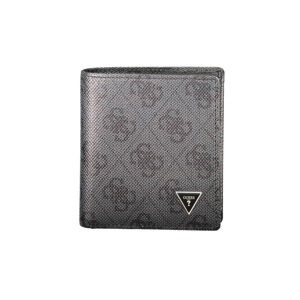 Guess Jeans Black Leather Men's Wallet | Regal Royce