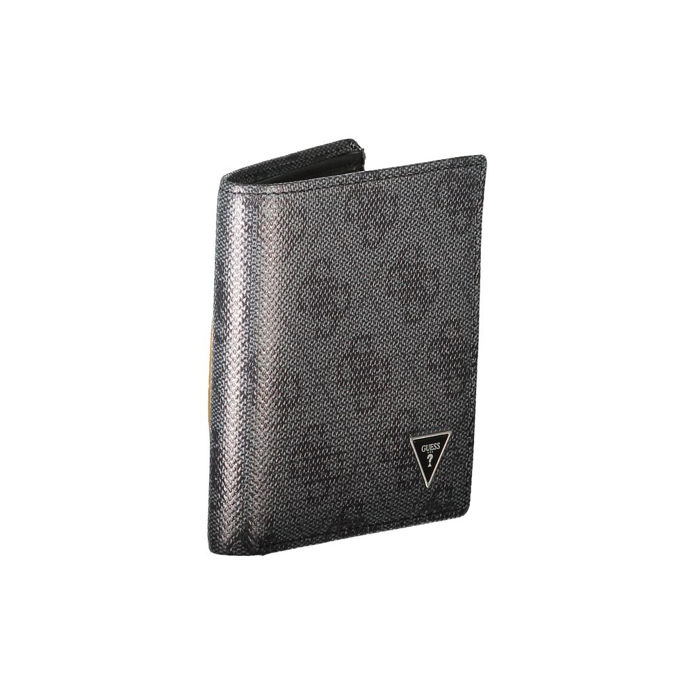 Guess Jeans Black Leather Men's Wallet | Regal Royce