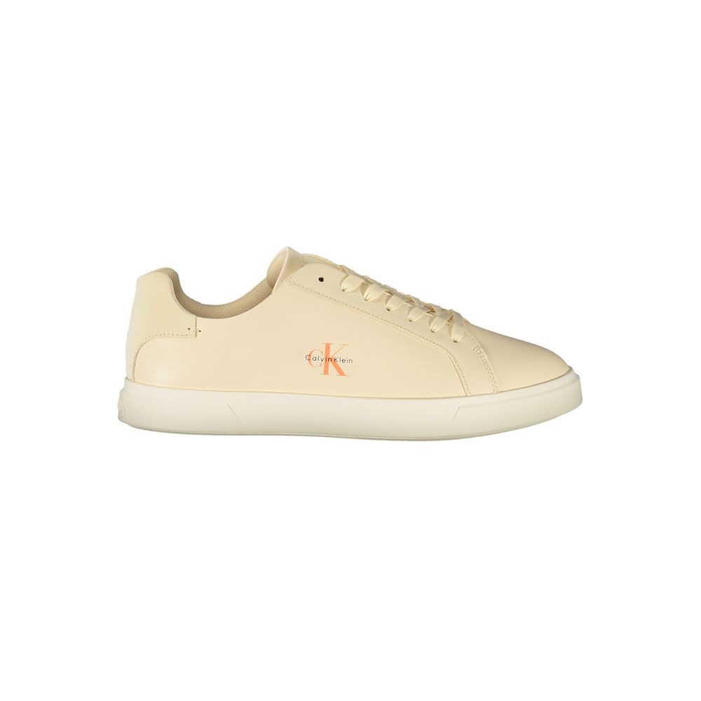 Calvin Klein Beige Polyurethane Women's Sneaker | Regal Royce