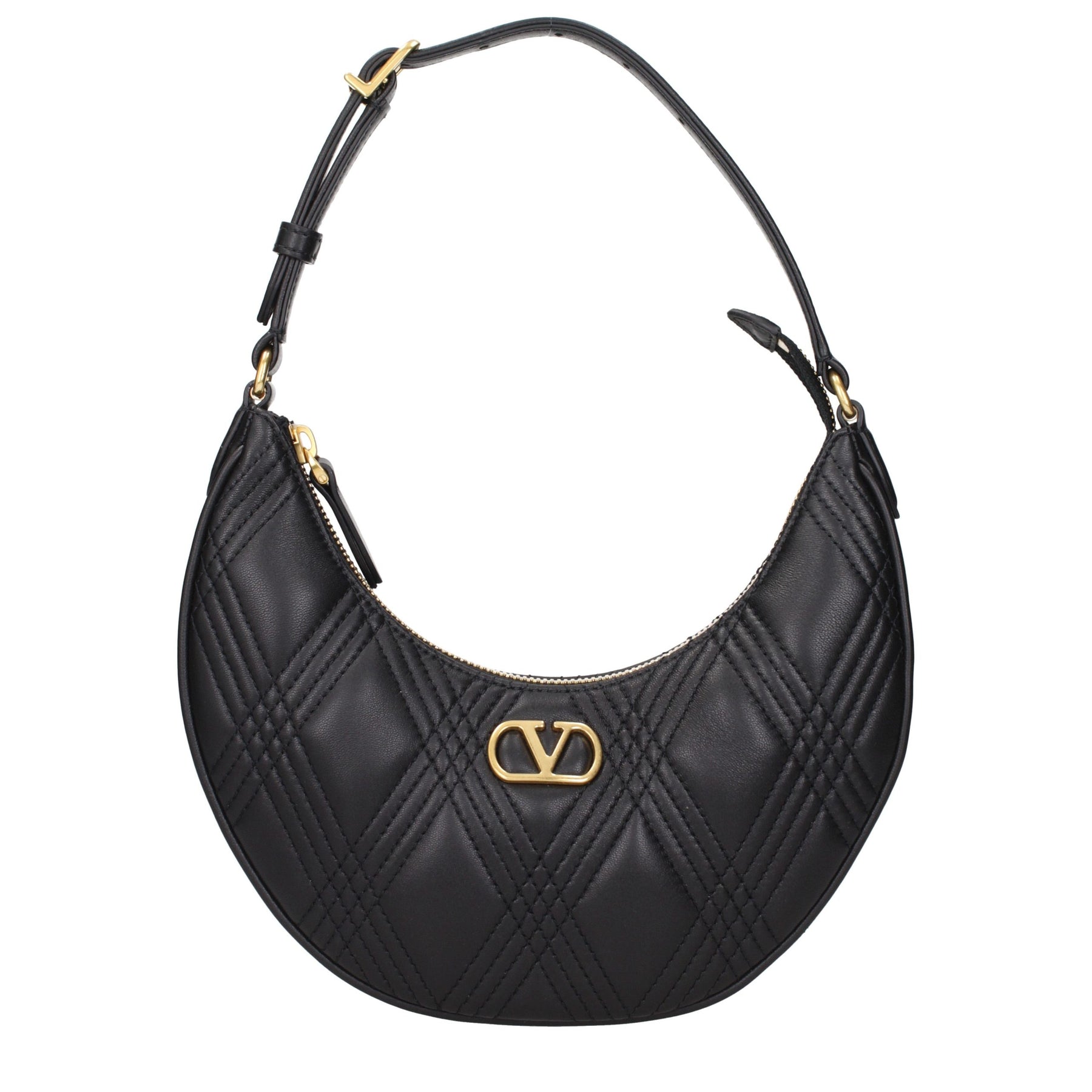 Valentino Garavani Black Leather Shoulder Bag | Regal Royce