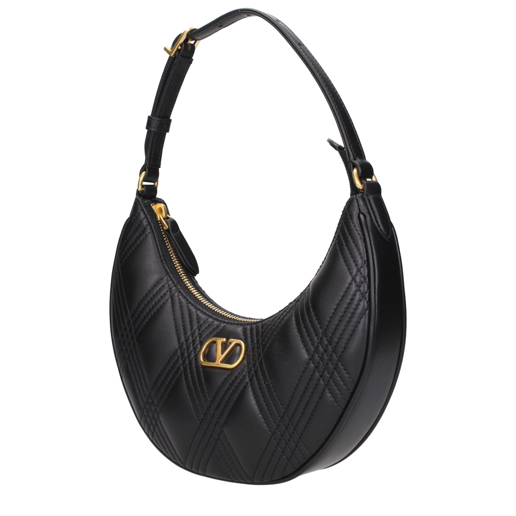 Valentino Garavani Black Leather Shoulder Bag | Regal Royce