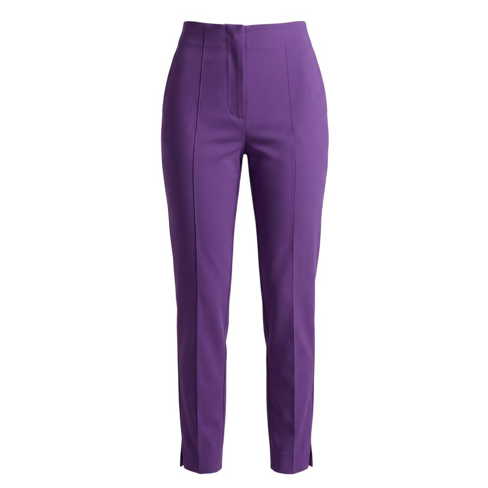 Trussardi Jeans Purple Viscose Women Pants | Regal Royce