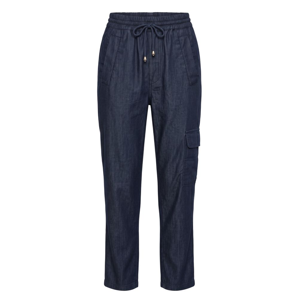 Trussardi Jeans Blue Cotton Women's Pant | Regal Royce