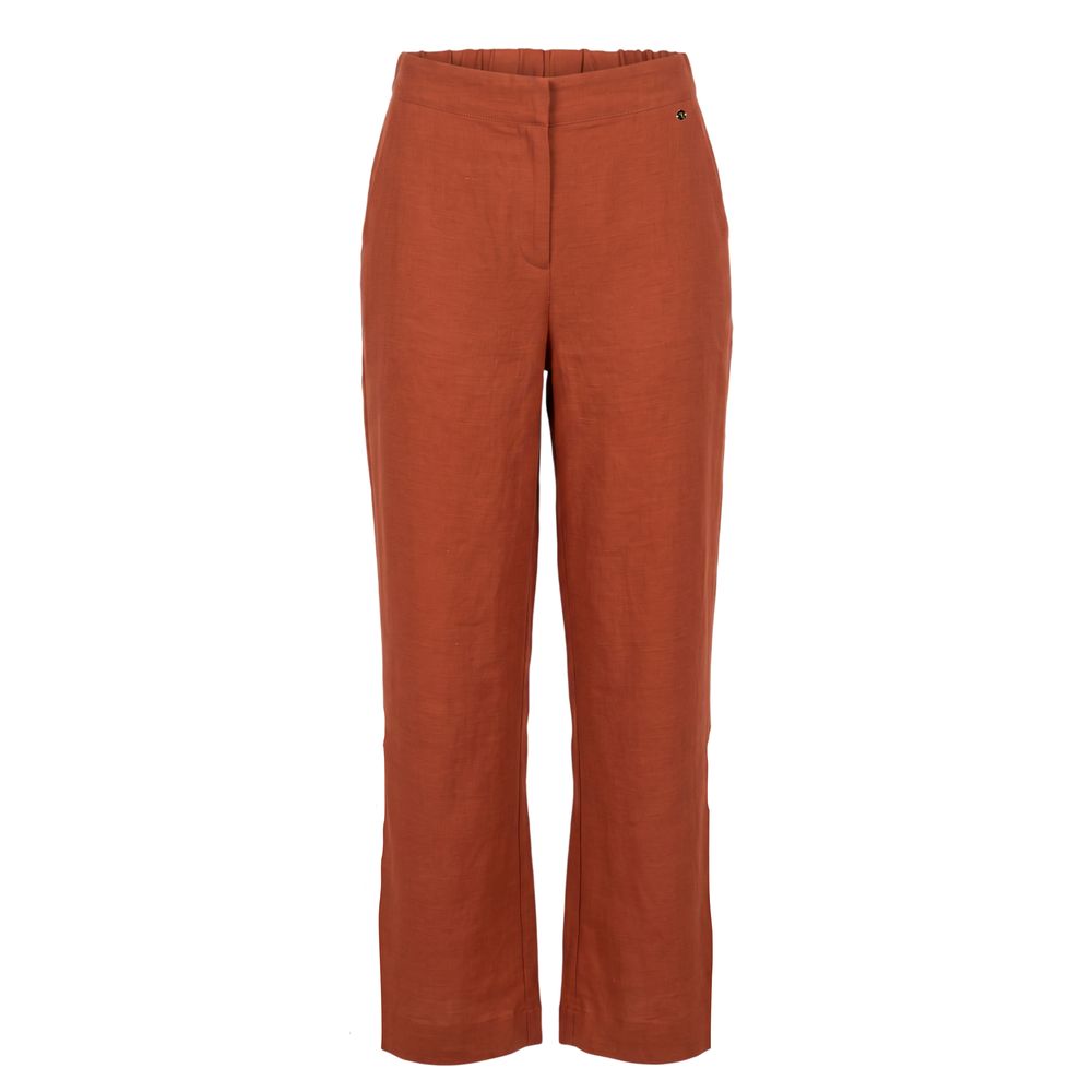 Trussardi Jeans Brown Viscose Women Pant | Regal Royce