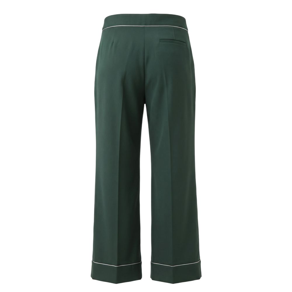 Trussardi Jeans Green Polyester Women Pants | Regal Royce