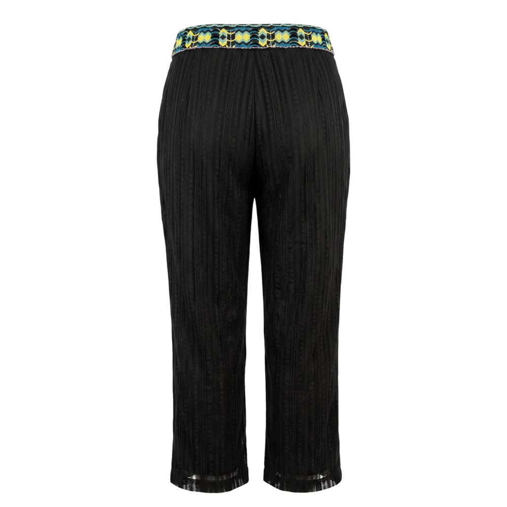 Trussardi Jeans Black Polyamide Women Pants | Regal Royce