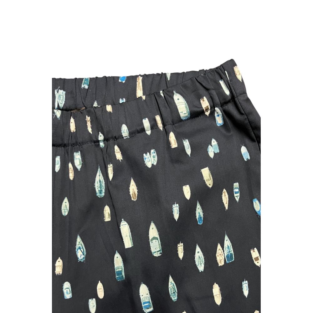 Trussardi Blue Cotton Women Pants | Regal Royce