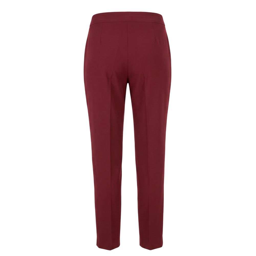 Trussardi Jeans Red Polyester Women Pants | Regal Royce