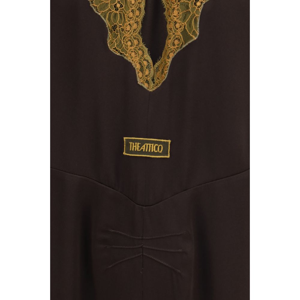 The Attico Multicolor Acetate Casual Dress | Regal Royce