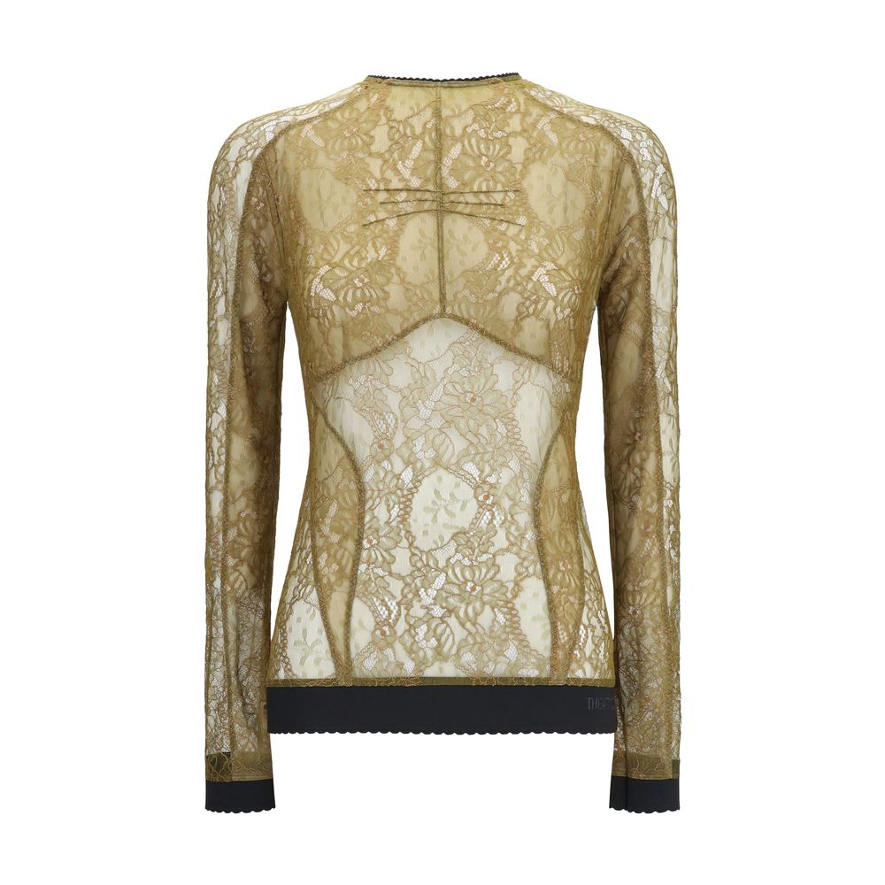 The Attico Bicolor Polyamide Blouse | Regal Royce